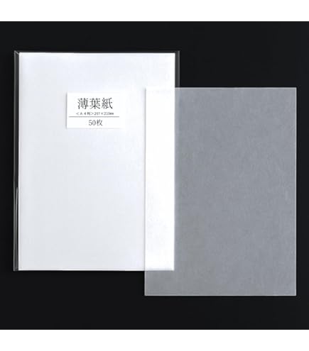 Amazon | 薄葉紙 白 A6サイズ(105×148) ラッピング 200枚入